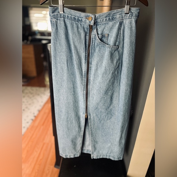 Vintage Denim Skirt - Picture 1 of 6